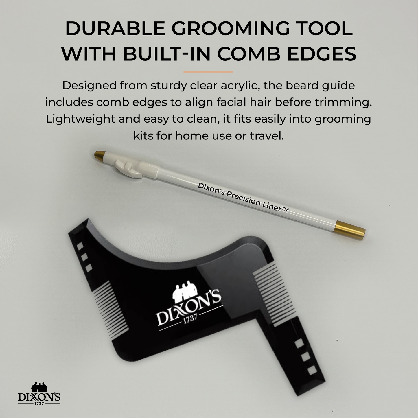 Dixon’s Precision Beard Kit – Beard Shaper + Precision Liner (Includes 2 FREE Bonus Liners)
