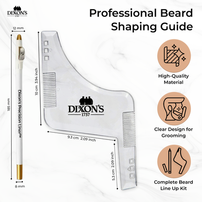 Dixon’s Precision Beard Kit – Beard Shaper + Precision Liner (Includes 2 FREE Bonus Liners)