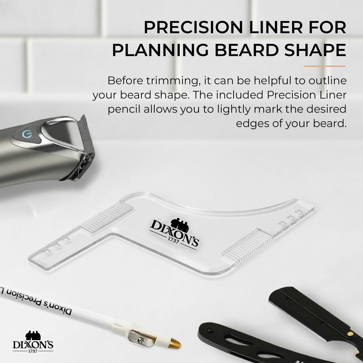 Dixon's Precision Beard Kit – Beard Shaper + Precision Liner Dixon's Precision Beard Kit – Beard Shaper + Precision Liner